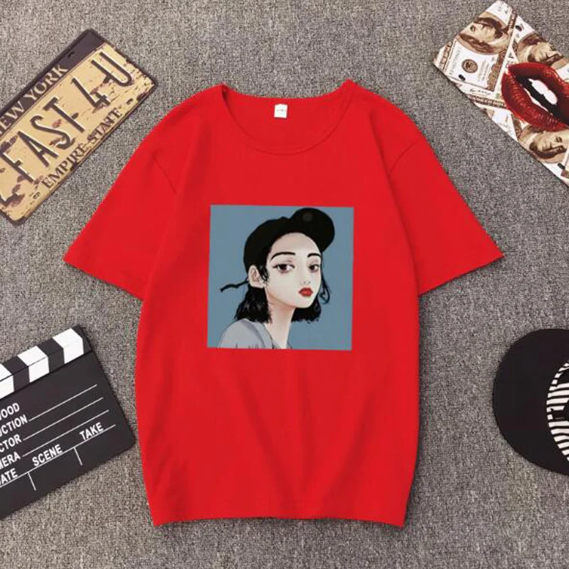 Femme Новый Стиль Женская футболка Сезон весна лето Модная с короткими рукавами и