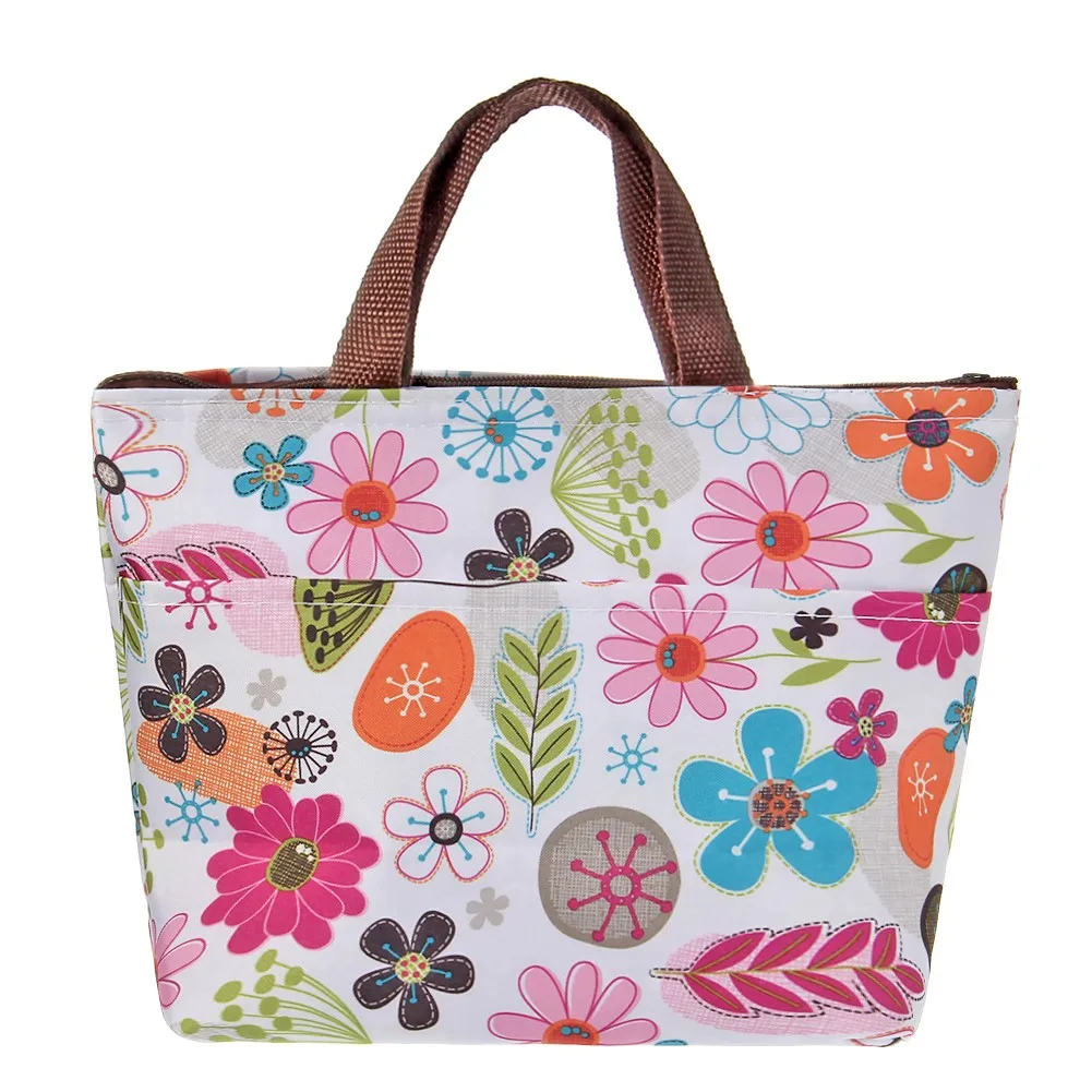 Модная печать уплотненные термосумки сумка для обеда большой термостат с теплым