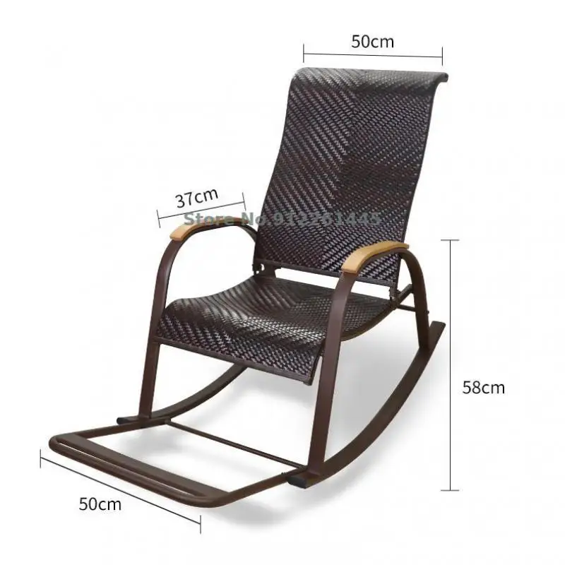 Кресло-качалка из ротанга для взрослых кресло-качалка обеда и отдыха на балконе
