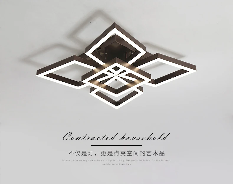 Chandelierrec AC85-265V Домашнее освещение потолочный светильник Современные светодиодные потолочные лампы для гостиной спальни низкие потолки lampara de techo