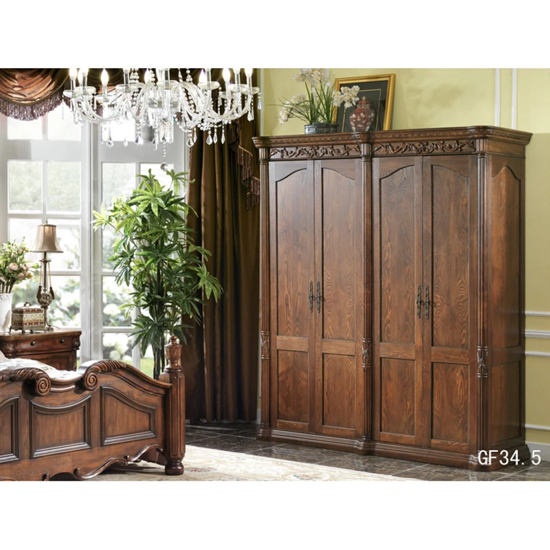 Домашняя Мебель Европейский шкаф Шкаф для спальни 4 дверный шкафа GF34.5|Шкафы| |