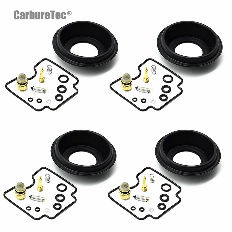 

For Suzuki GSF1200 Bandit 2001-2006 GSF 1200 Carburetor Rebuild Repair Kit Chamber Gasket Float Valve Vacuum Diaphragm 4 Sets