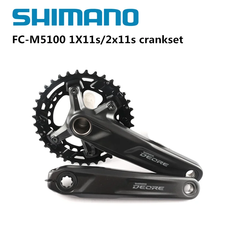Shimano Deore M5100 Crankset 1x10s 11s 2x10s 11 Speed Mountain Bike Bicycle Crankset 96BCD 64BCD MTB Arm Crank 36-26T 32T BB52
