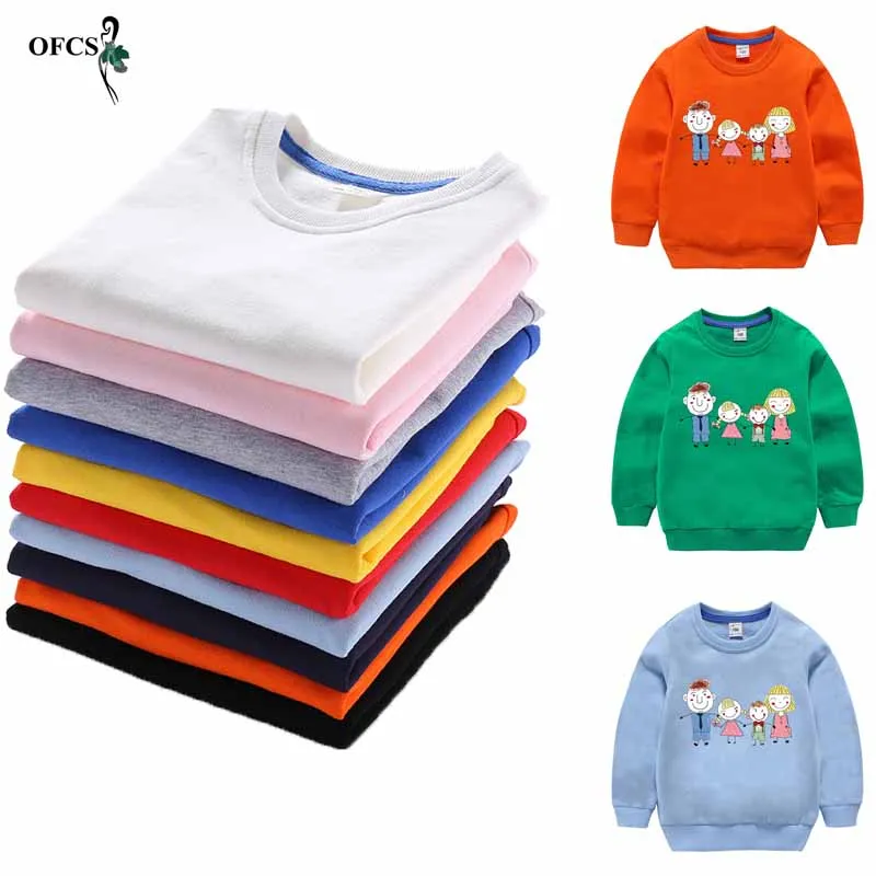 Новинка весны длинный рукав для мальчиков и девочек Sweater2 12Y Детская футболка с