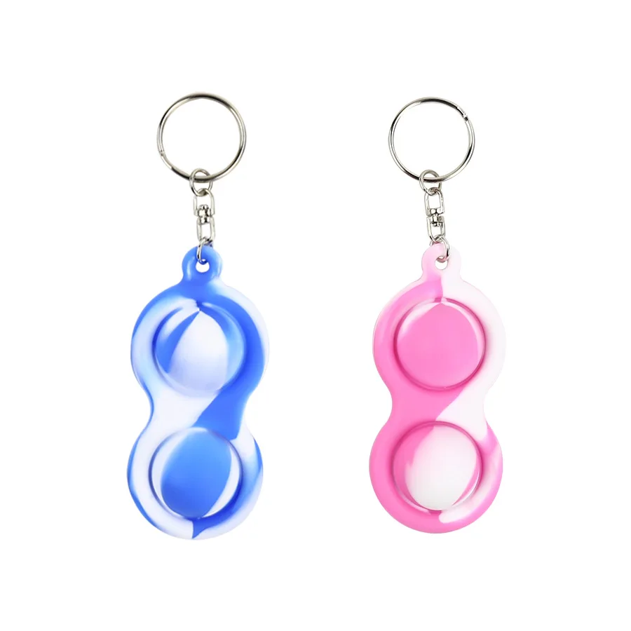 

Fidget Toys Simple Dimple Compression Keychain PendantCute Decompression Hand Squeeze Children's Toys