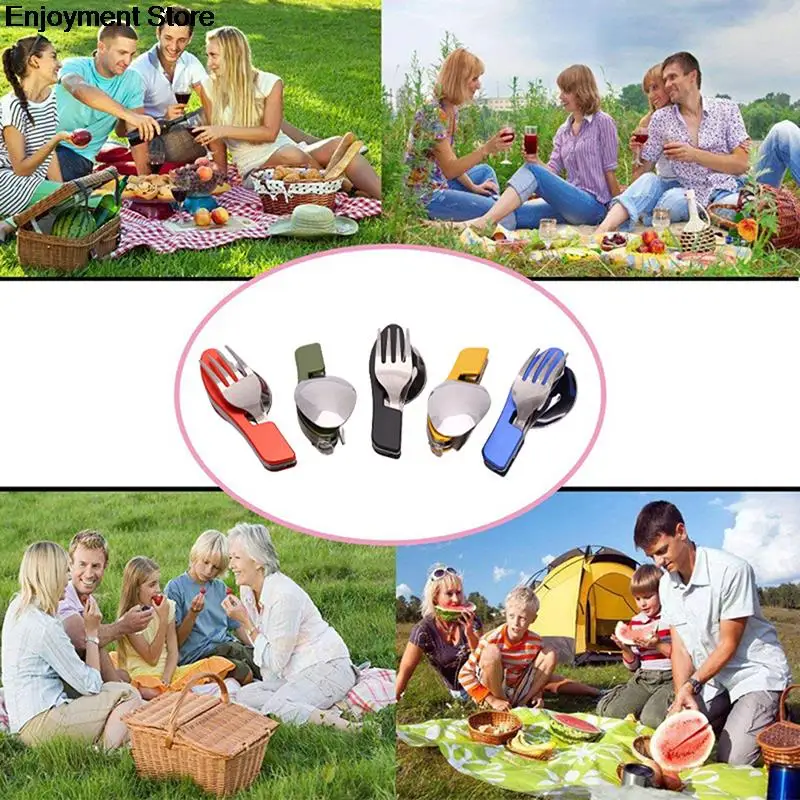 Мультитул на открытом воздухе Кемпинг Спортивная дорожная посуда Складные