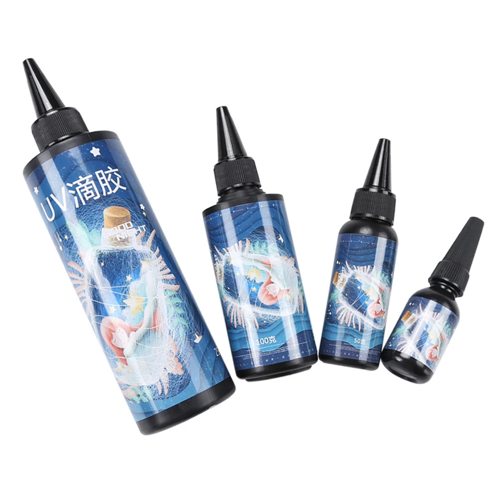 Смола клей отверждения эпоксидный жесткий гель УФ Солнечный свет для DIY