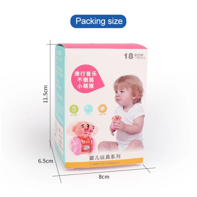 

Piglet Rattles Tumbler Doll Baby Toy Sweet Bell Music Learning Education Toys Gifts