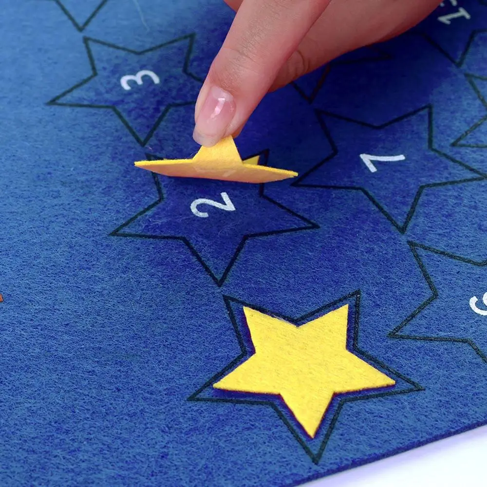 Новейшая модель ИД Мубарак 30 дней Рождественский календарь висящие войлочные с