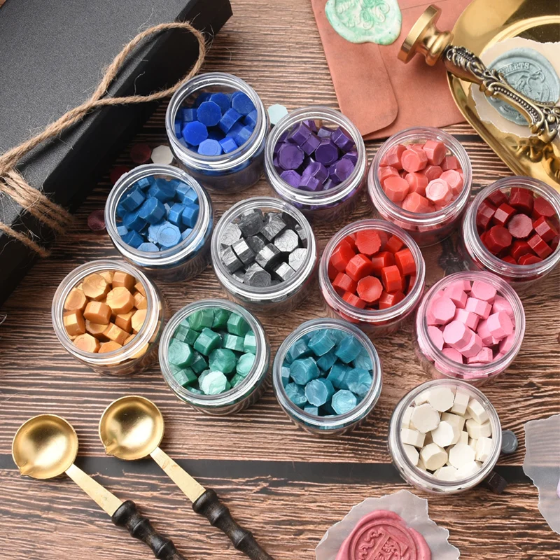 5opcs Sealing Wax Octagon Beads For Retro Seal Stamp Multicolor Wedding Envelope Invitation Card DIY Decor