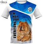 Новинка 2021, популярная мужская футболка CLOOCL Chow с 3D принтом, Летние повседневные топы с коротким рукавом в стиле Харадзюку, унисекс, Прямая поставка