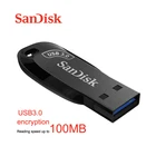 Флеш-накопитель SanDisk, USB 3,0, 100 Мб, 32 ГБ, 64 ГБ, 128 ГБ, 256 ГБ