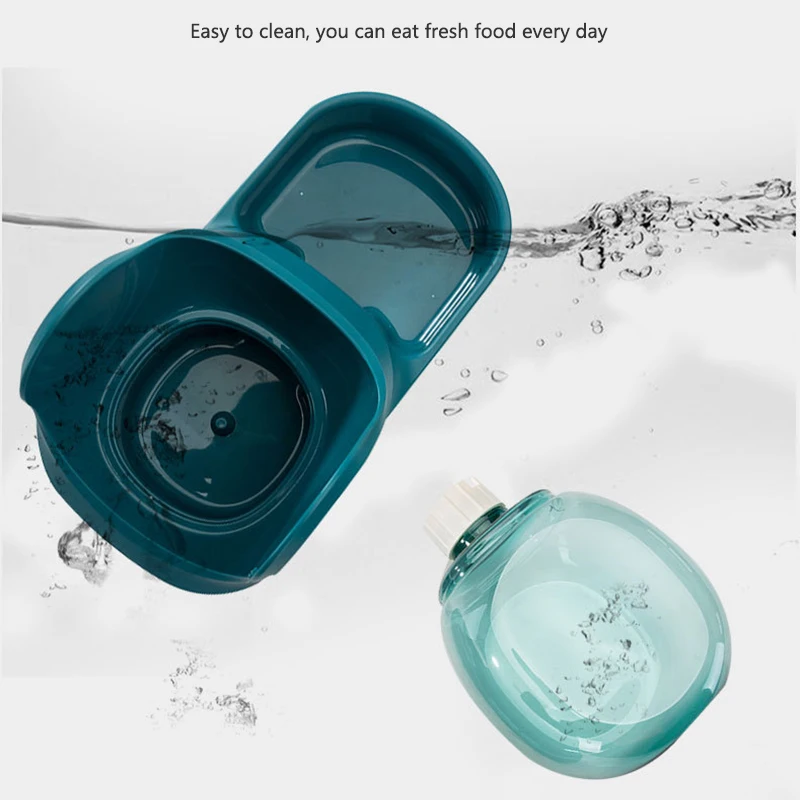 3.8-литровый Автоматический фонтан для котов с питьевым и кормовым механизмом, поилка для щенков и кормушка для собак и кошек на