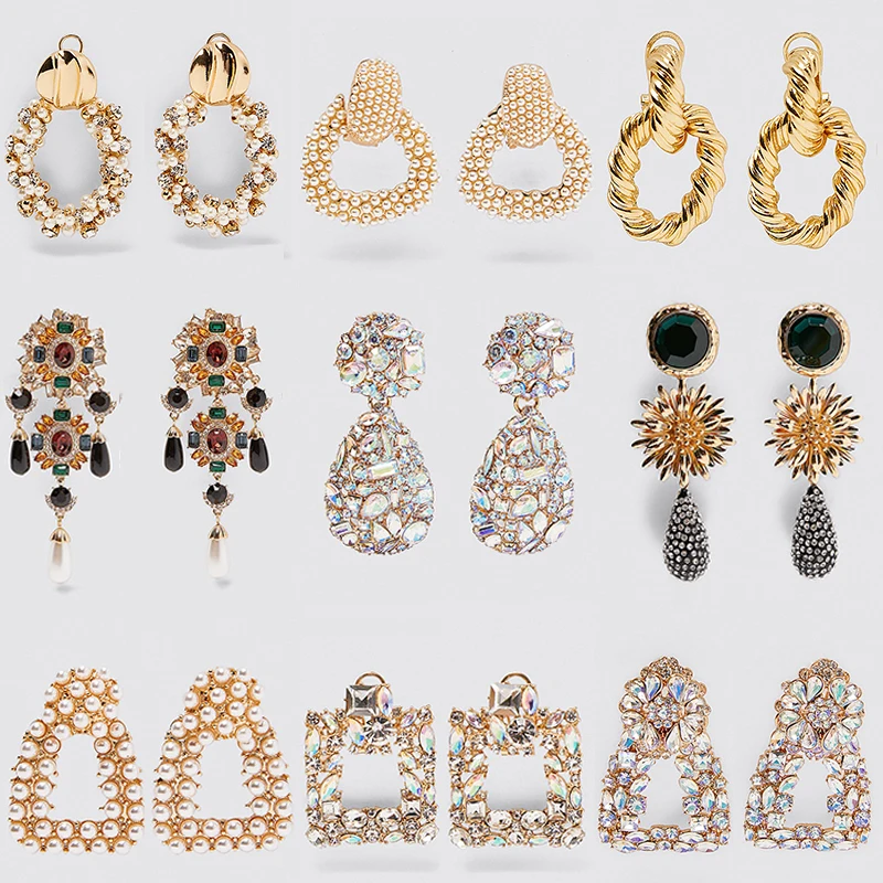 Женские блестящие серьги капельки с искусственным жемчугом|Серьги-подвески| |