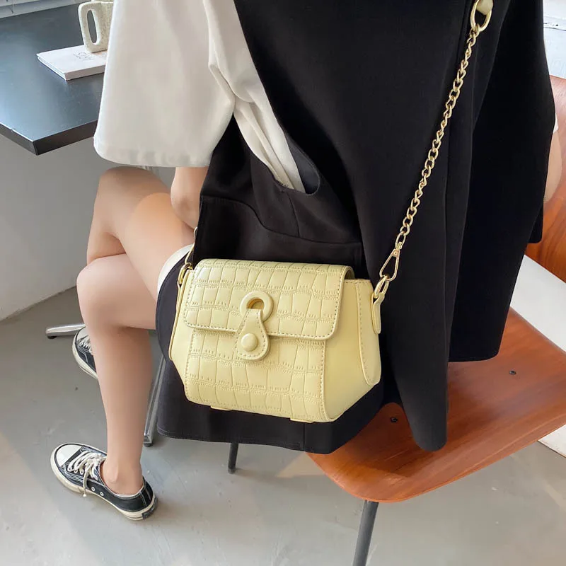 

Women's Personality Design Stone Pattern Shoulder Bag 2021 New Female Bag Korean Fashion Shoulder Bag Casual Messenger Bag