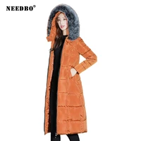 needbo winter jacket women coat long parka fur hooded parka winter coat women oversized puffer jacket casaco warm womens jacket