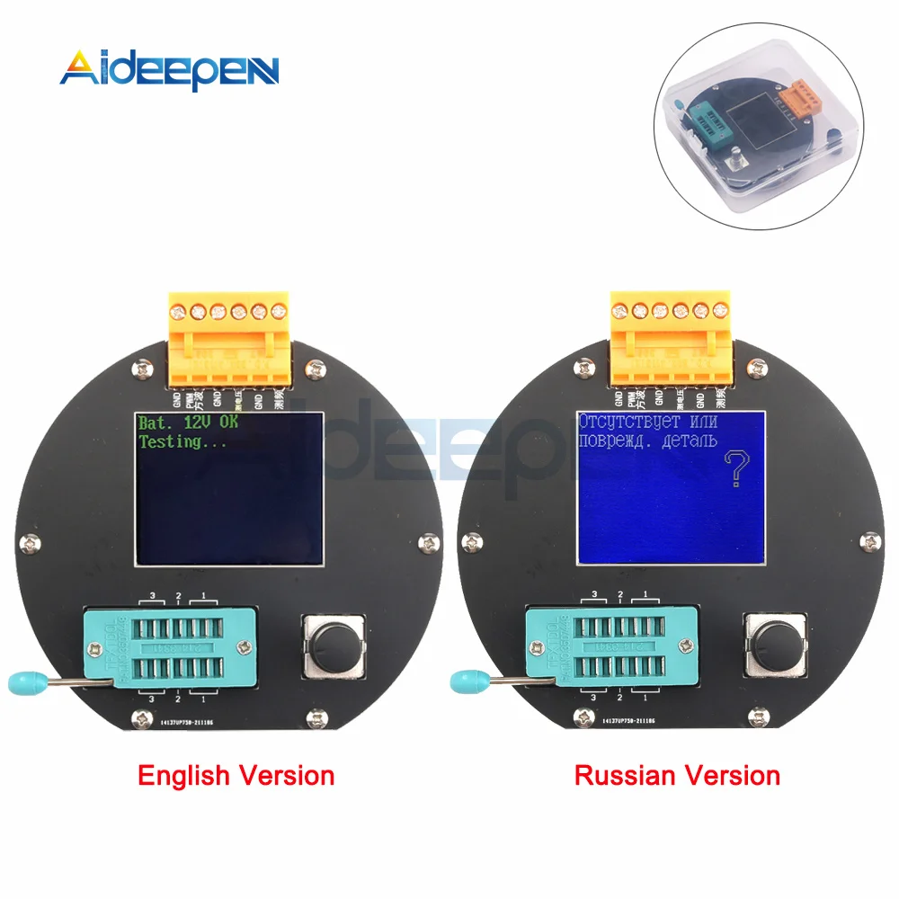 

New Upgrade GM328A GM328B Transistor Tester LCR Diode Capacitance ESR Voltage Frequency Meter PWM DIY Kit with Case
