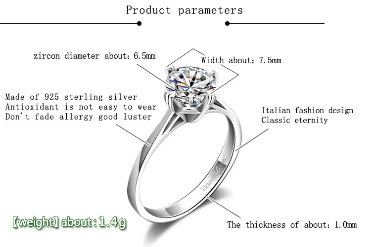 Классическая модная свадебная церемония. Простое и подлинное серебряное женское