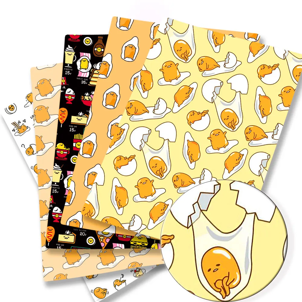 

Cartoon Fabric Gudetama140*50cm Handmade Sewing Patchwork Quilting Baby Dress Home Sheet Printed Fabric Sewing Kids Fabric