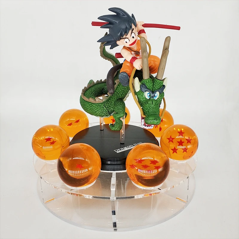 not lamp shenron5 15 см Dragon Ball Shenron figulas прикроватная лампа Dragon Ball Z рисунок ночной Светильник Shenlong+ 7 шт 3,5 см шарики+ акриловая полка DBZ - Цвет: not lamp shenron5
