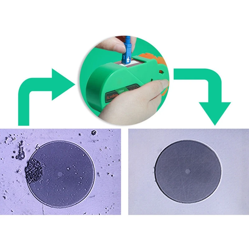 

5Cs Fiber End Face Cleaning Box Fiber Wiping Tool Pigtail Cleaner Cassette Ftth Optic Fiber Cleaner Tools