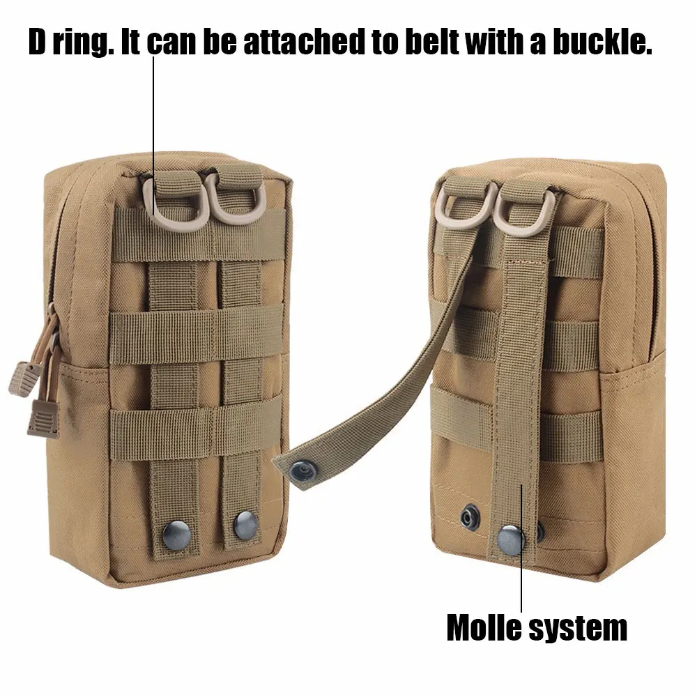 2pcs tactical molle accessory pouch edc utility bag gadget gear pack military vest waist pack outdoor airsoft phone organizer free global shipping