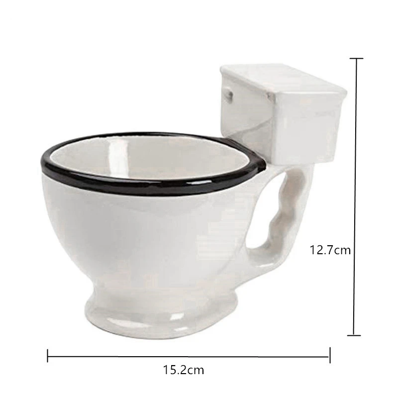 Новинка керамическая кружка для унитаза с ручкой 300 мл чашка кофе чая молока