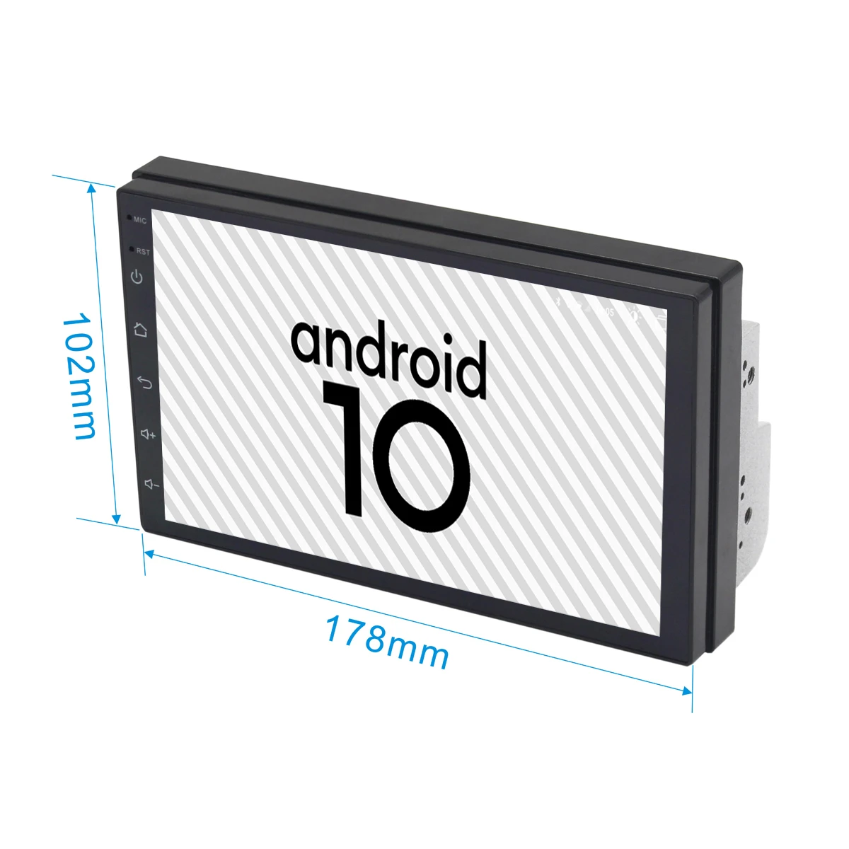 Ультратонкая автомобильная навигация Android 10 0 7 дюймовый сенсорный экран 2.5D радио