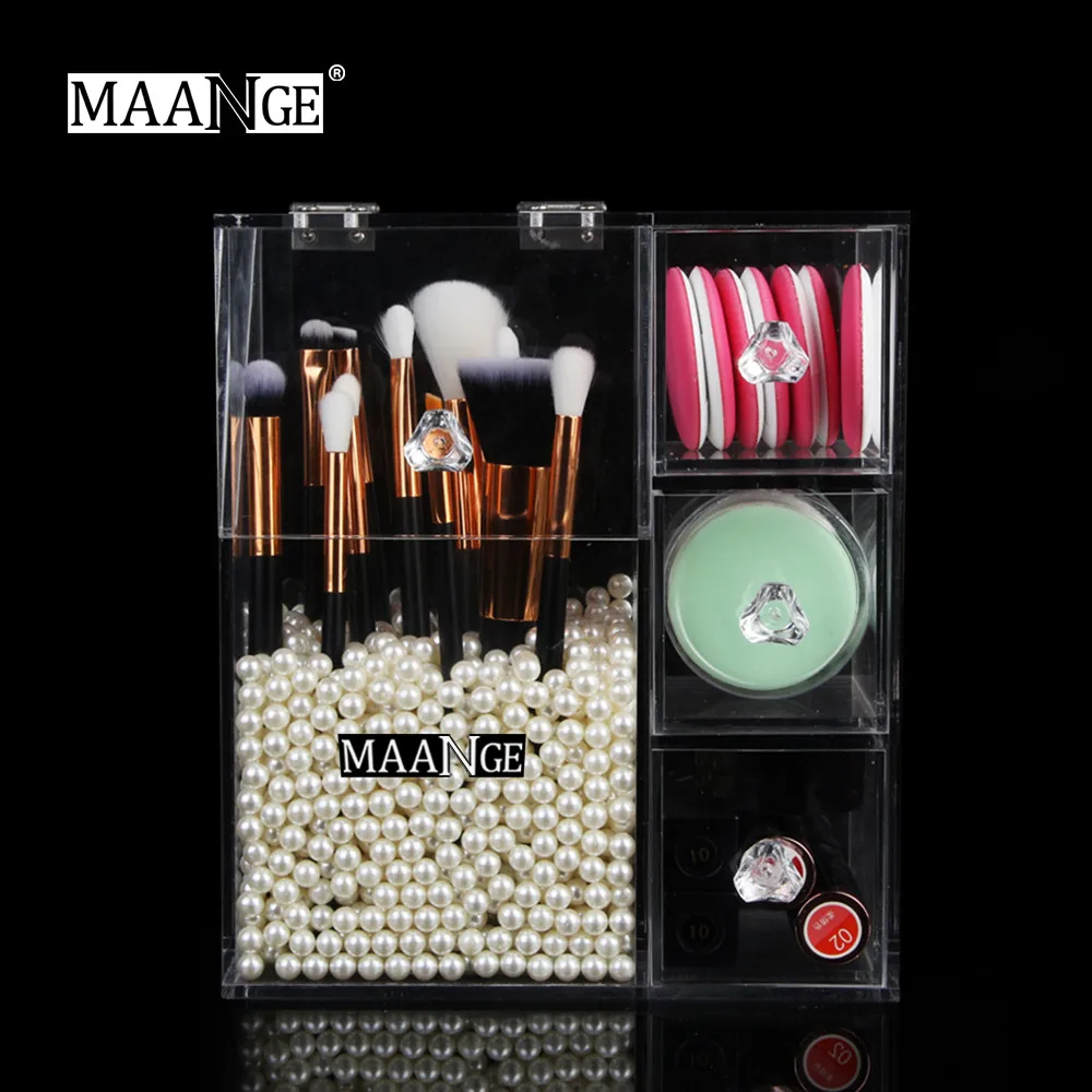 HSU 2019 Новое поступление для девочек прозрачная Косметика макияжа Органайзер