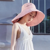 ohsunny new bucket hats for women girls large brim floppy summer flodable washable sun protection bohemia beach cap chapeau