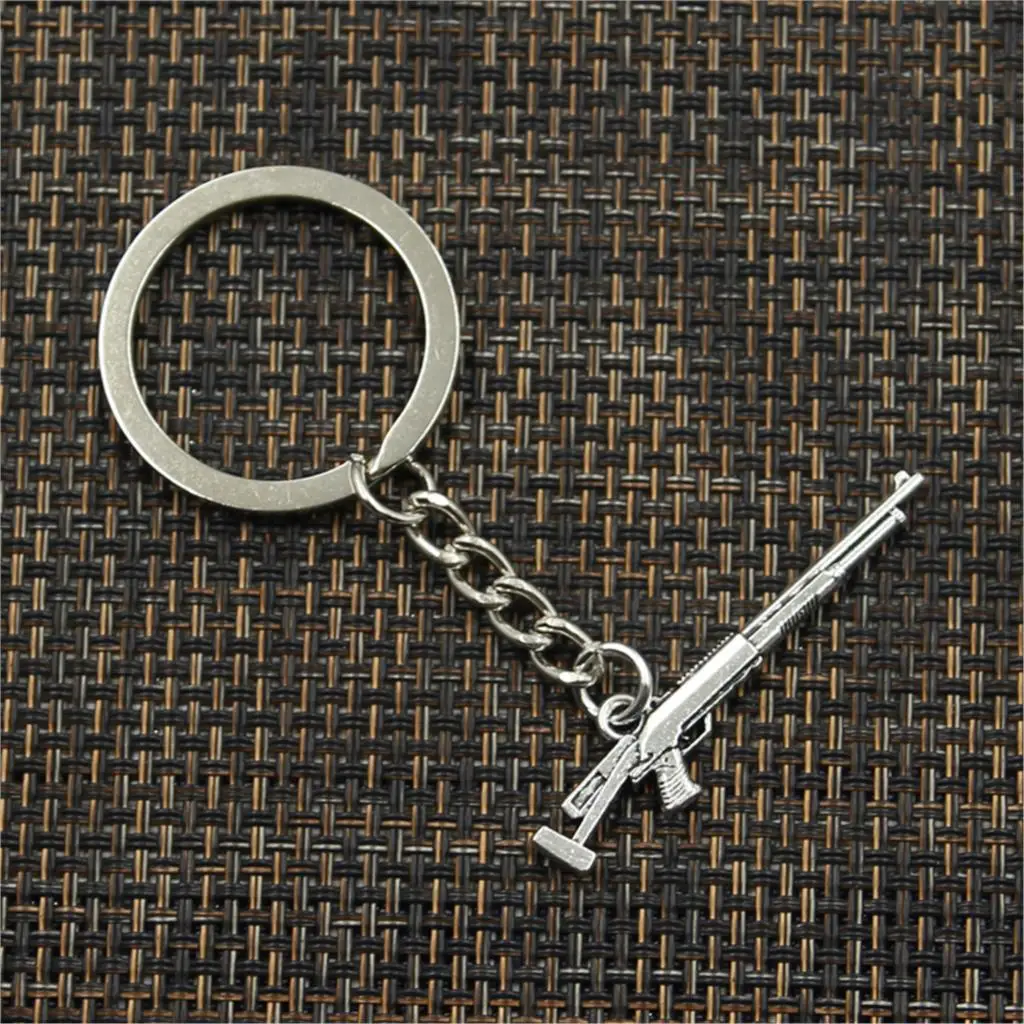 Ключевая цепочка с подвеской в виде снайперской винтовки, серебристого цвета, для мужчин, подарок для автомобиля, сувенир, дропшиппинг по заводской цене.