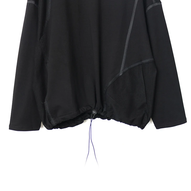 

CHICEVER Casual Sweatshirts For Women O Neck Long Sleeve Loose Drawstring Ruched Oversized Pullovers Female 2020 Autumn Clothing