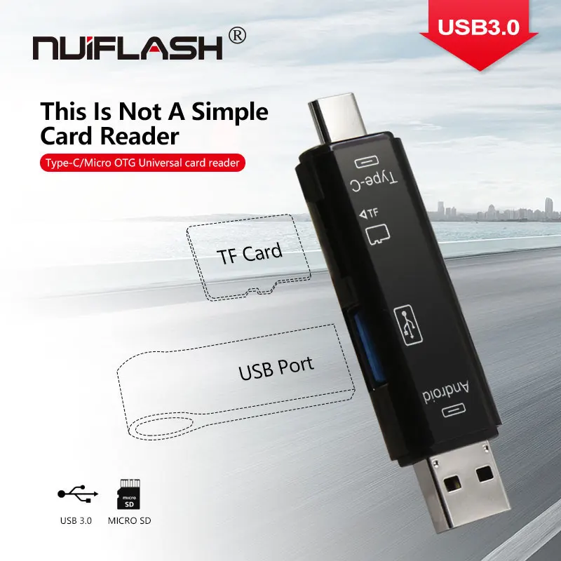 

Usb 3.0 Card Reader High Speed SD TF Micro SD Card Reader Type C USB C Micro USB Memory OTG Card Reader for Laptop Computer