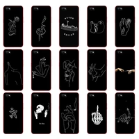 for oppo a1k case 6 1 soft silicon tpu back cover for oppoa1k cph1923 phone case bumper bag protective fundas black pattern