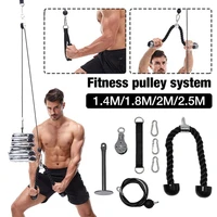 fitness pulley cable machine attachment system arm biceps triceps blaster hand strength trainning home gym sport accessories