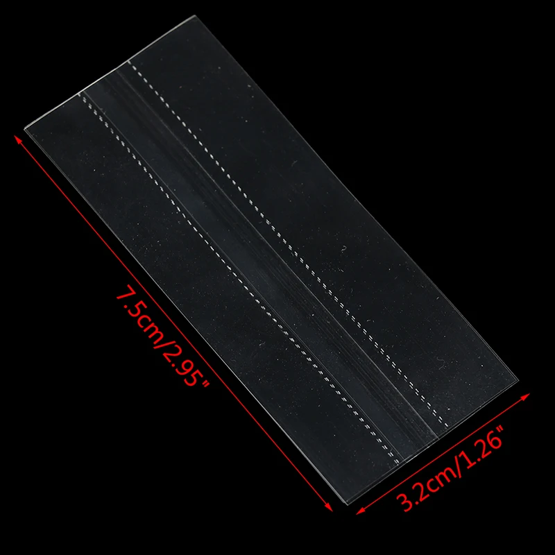 

500pcs 7.5*3cm Clear Shrink Wrap Seal Bands With Perforation Lines For Nasal Inhaler For Balm Chapstick Lip Balm Containers