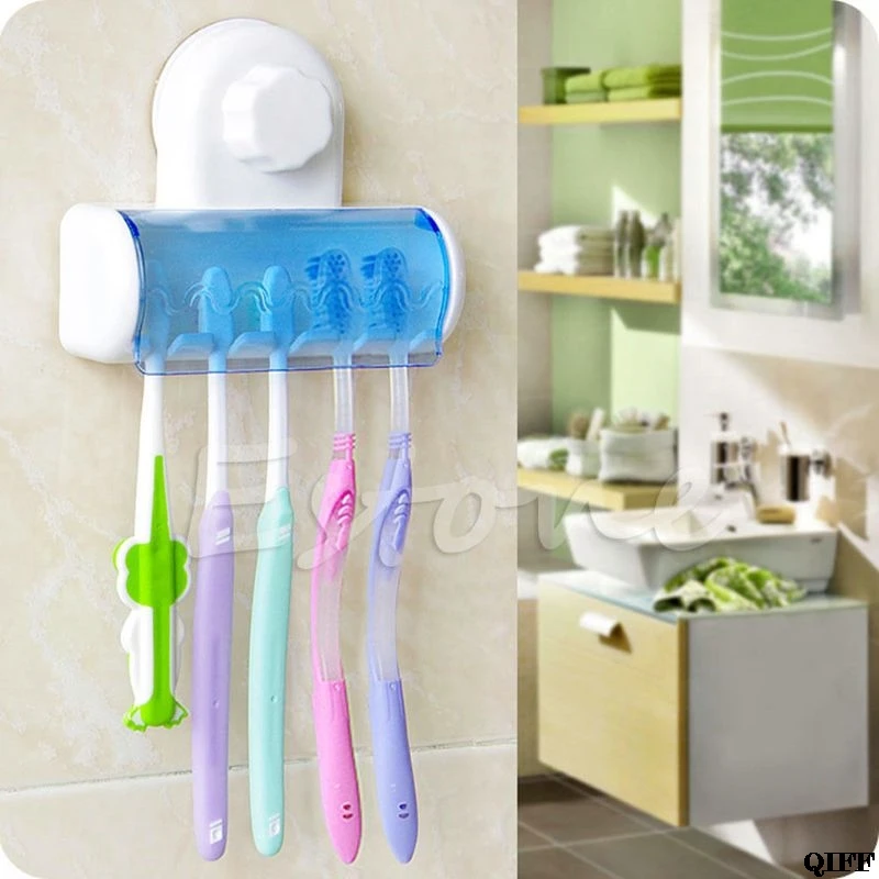 Зубная щетка SpinBrush Пластик всасывания 5 настенная подставка для зубных щеток крепление стойки дома Аксессуары для ванной комнаты