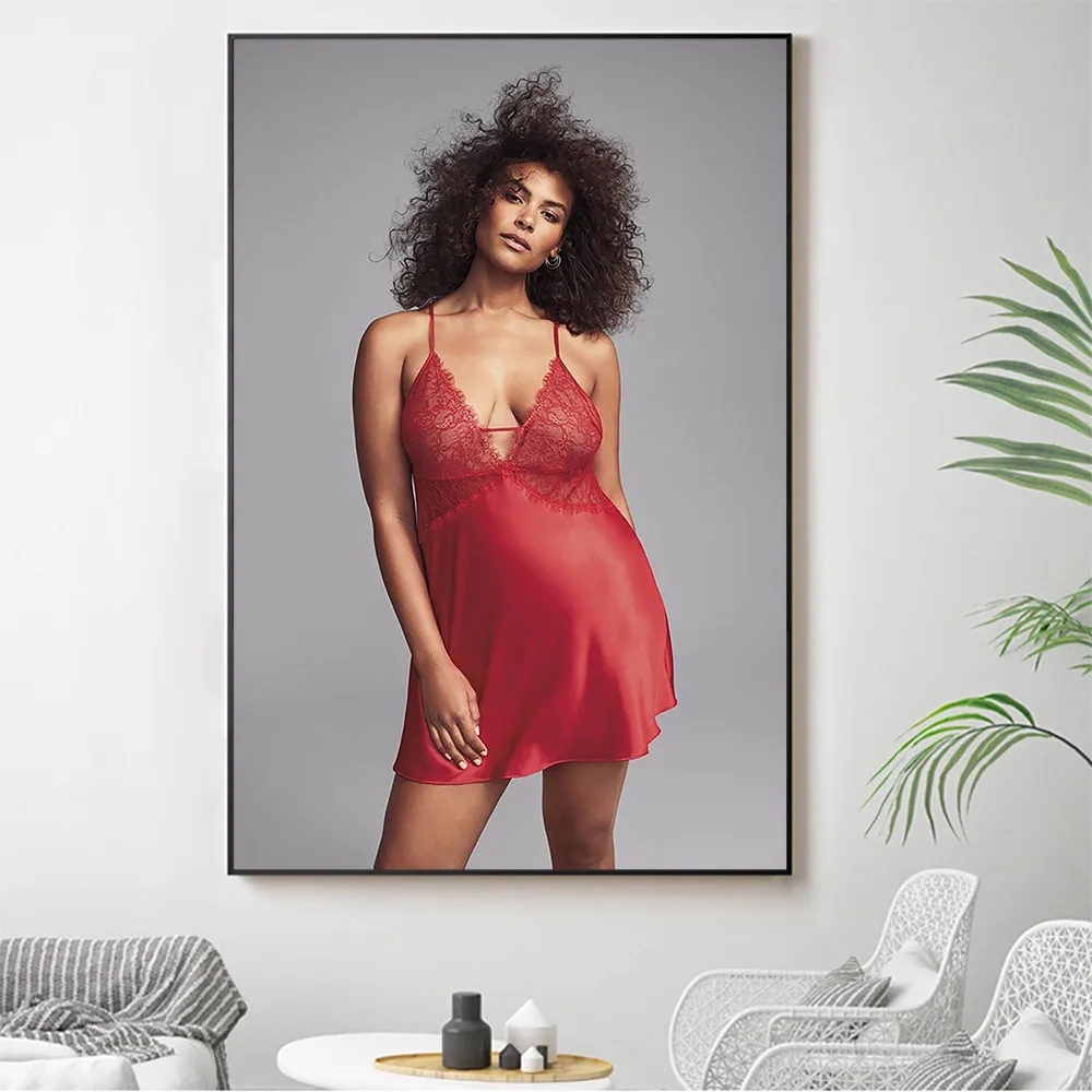 

Silk Cloth Wall Poster Marquita Pring Sexy Model Star Art Home Decoration Gift