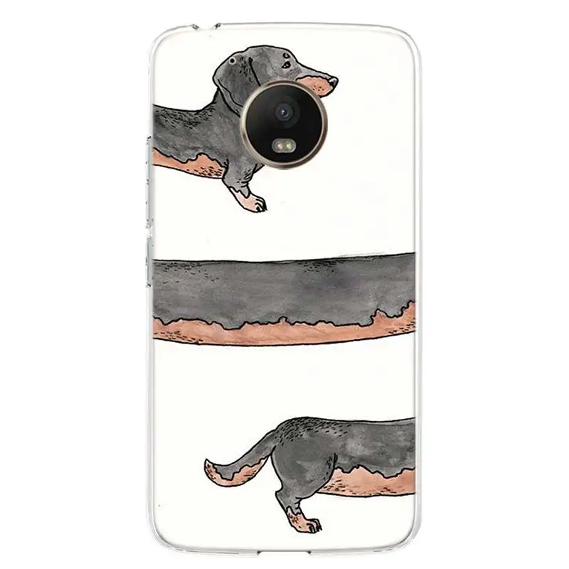 dachshund dog phone case for motorola g9 play g8 plus g30 g7 power capa moto one vision fusion g6 g5 e6 e5 cover shell free global shipping