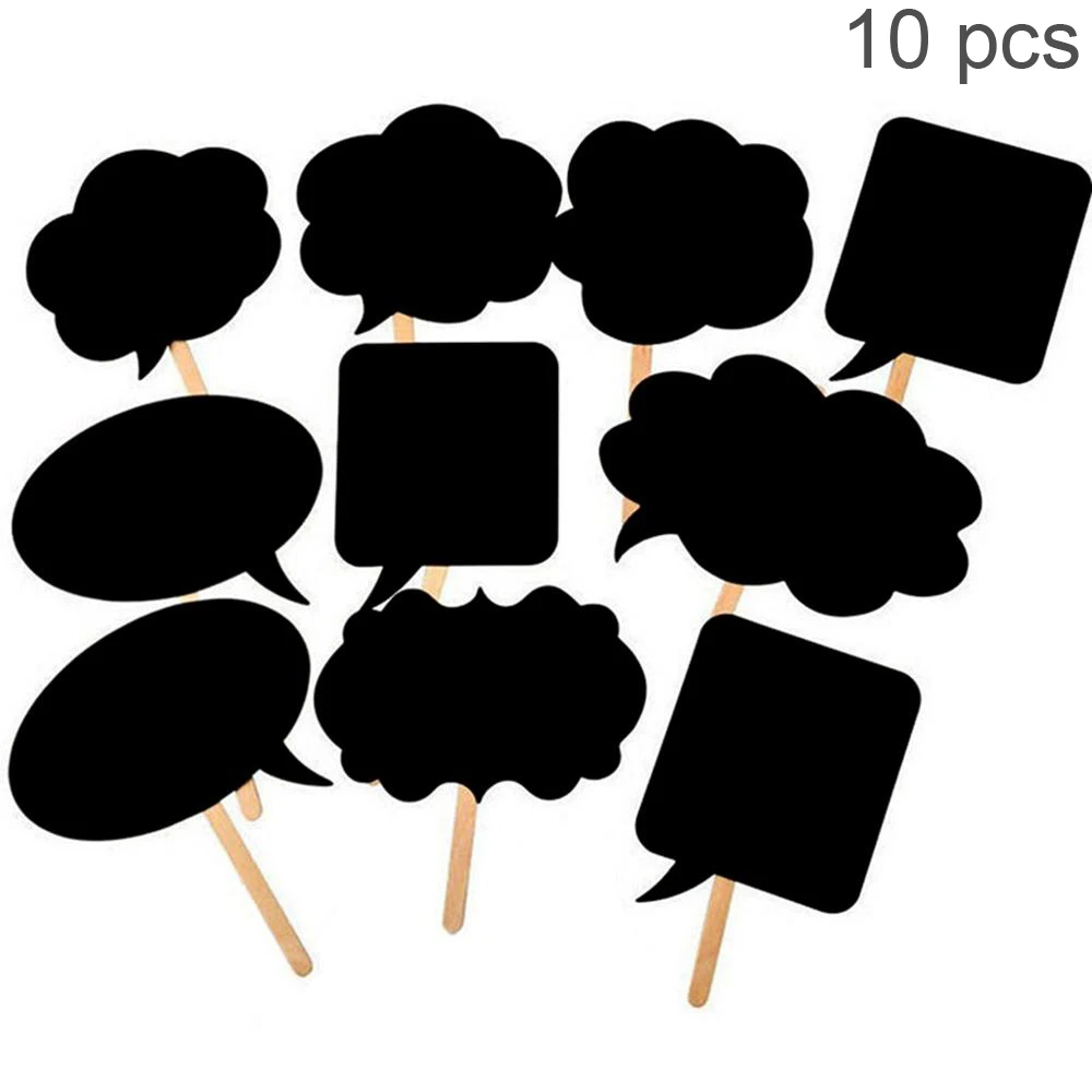 10 pcs Black QIFU Photo Booth Реквизит свадебные реквизит для фотографий Mr Mrs Свадебные украшения команда невесты просто замужем Выпускной Babyshower - Цвет: 10 pcs Black