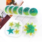 Форма силиконовая INS в стиле звезды, Луны, смолы, солнца, лунного затмения, сделай сам, кристалл, кулон, эпоксидный клей, аксессуары, планета, колокольчик ветра