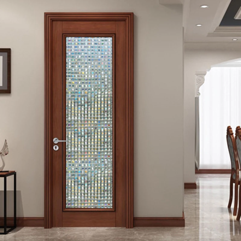 

PVC sequined grid electrostatic glass stickers glue-free window film removable glass window grilles