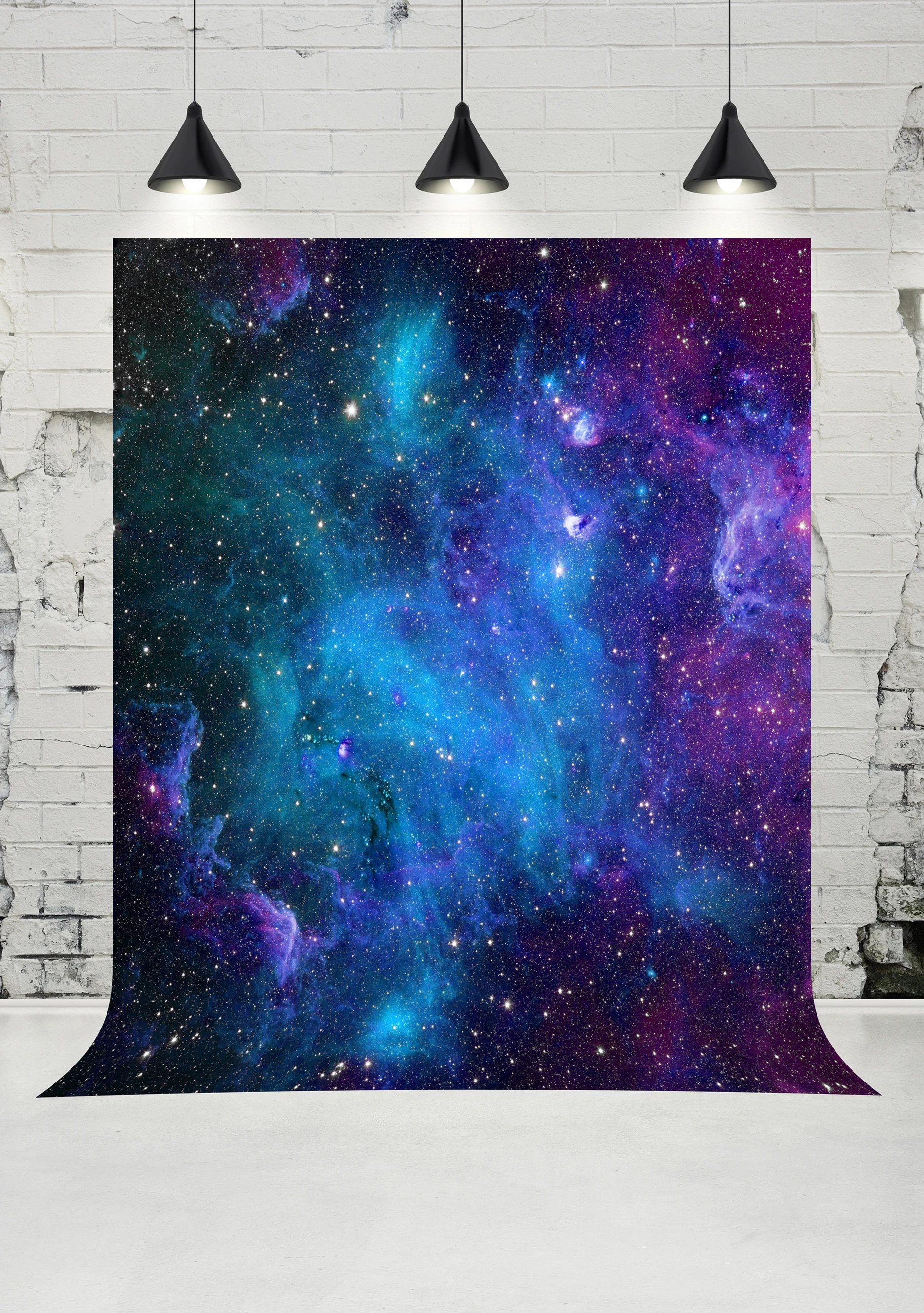 

VinylBDS Starry Sky Night Photography Backdrops Vast Universe Photo Studio Newborn Baby Backgrounds for Children Props