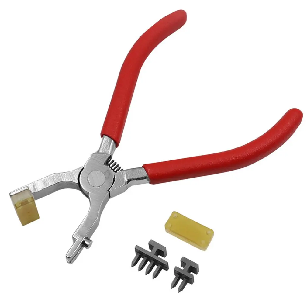 

MIUSIE 4mm 2+4 Tooth DIY Silent Leather Craft Hole Punch Tools Hand Held Rhombus Point Pliers Sewing Stitching