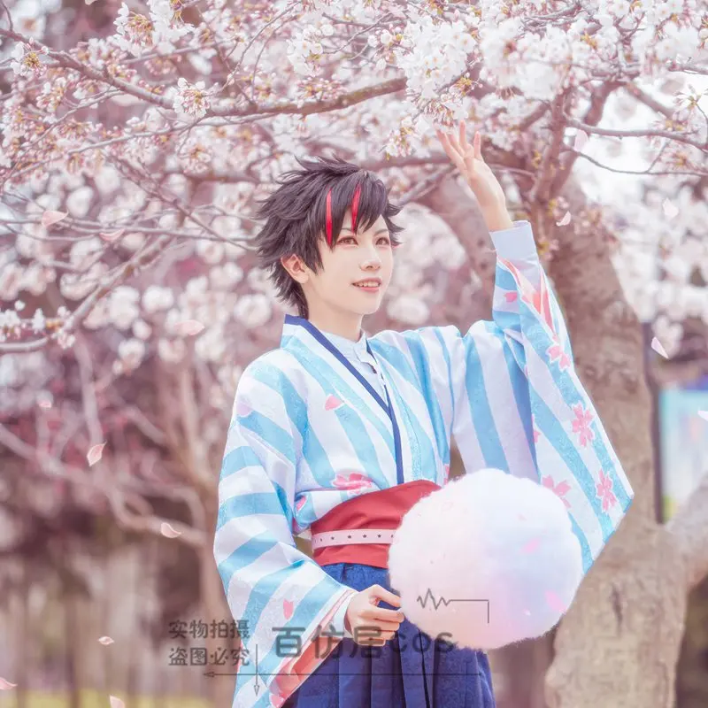 Ensemble Stars Knights Sakura Tsukinaga Leo Suou Tsukasa Sena Izumi Kimono Bathrobe Carnival Uniform Halloween Cosplay Costume |