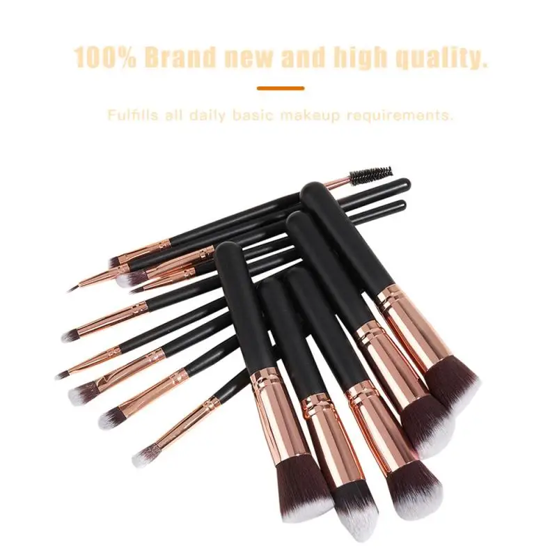 15 PCS  Pro Face Makeup Brush Sets Women Beauty Tools Eye Shadow Eyebrow Powder Highlighter Foundation Cosmetics Brushes Kit