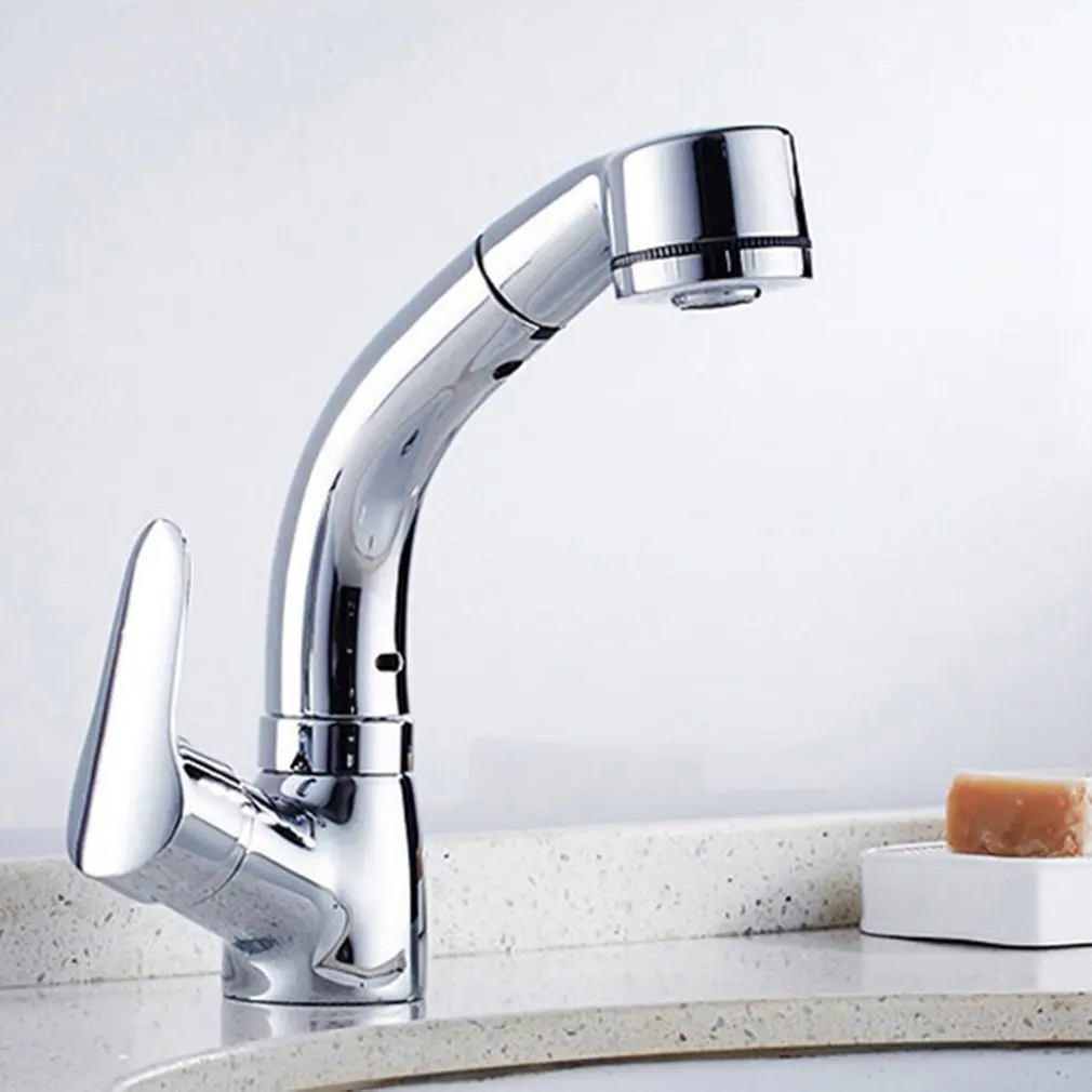 

Lifting And Drawing Of The Hot And Cold Water Faucet Of The Basin Of The Washbasin Double Control Hot And Cold