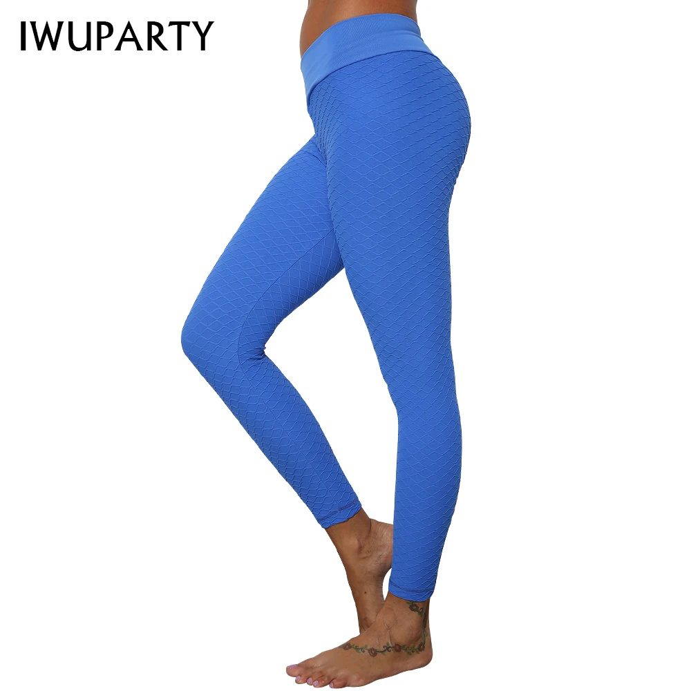 

IWUPARTY Seamless Scrunch Booty Fitness Women Leggings Fashion Geometric Print V Elastic Waist Push Up Length Nylon Leggings