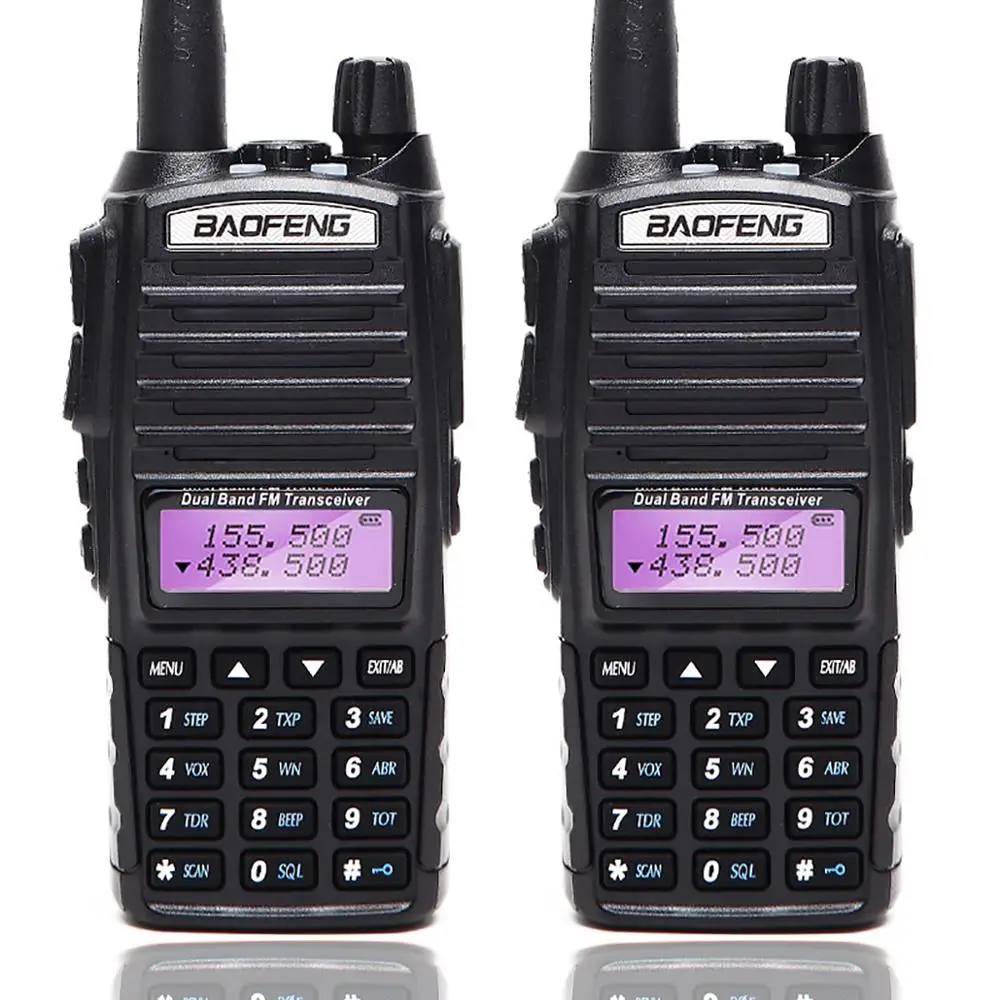 

2pcs BaoFeng UV-82T Tri-Band Radio VHF, 220, UHF, Amateur (Ham), Includes Dual Band Antenna, 220 Antenna,Dual PTT Walkie Talkie
