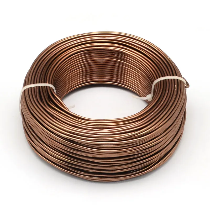 Sienna 500g 0,6/1,2/1,5/2,0/3,0 мм алюминиевая проволока DIY компоненты ювелирных изделий Аксессуары Поиск делая ожерелья Браслеты Ремесла поставок - Цвет: Sienna